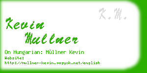 kevin mullner business card